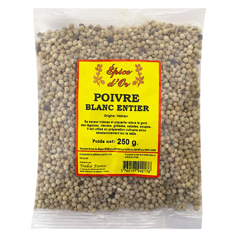 Emami Whole White Peppercorns (Grains) 100g x 20 Pack – Premium Quality White Pepper