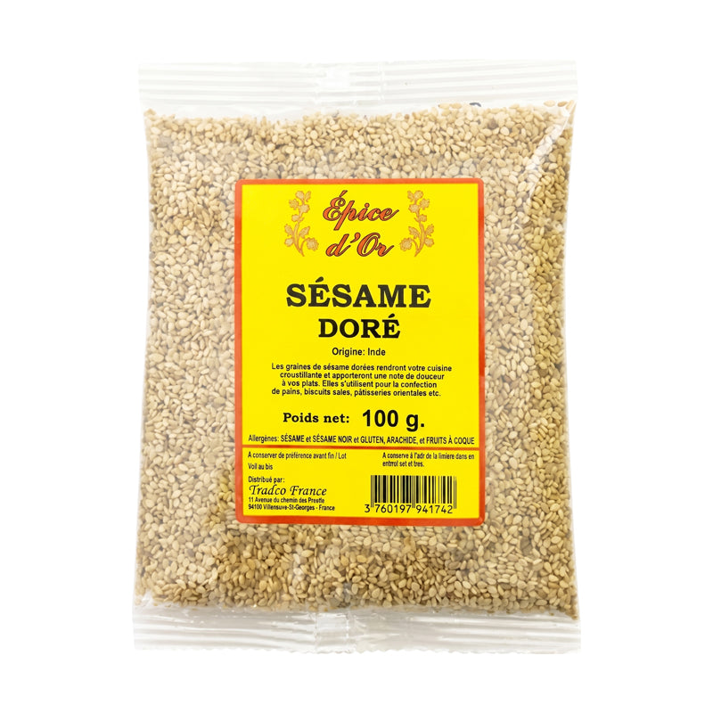 Emami Sésame Doré 100g x 20 Pack – Graines de Sésame Grillées de Qualité Premium