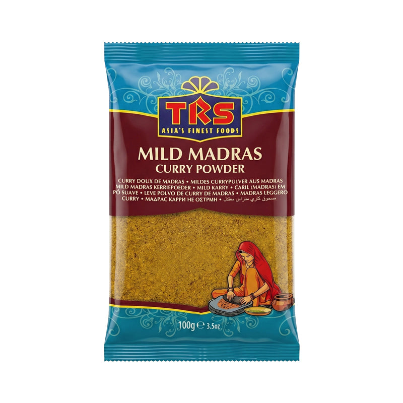 TRS Madras Mild Curry 100g x 20 Pack – Premium Mild Madras Curry Powder