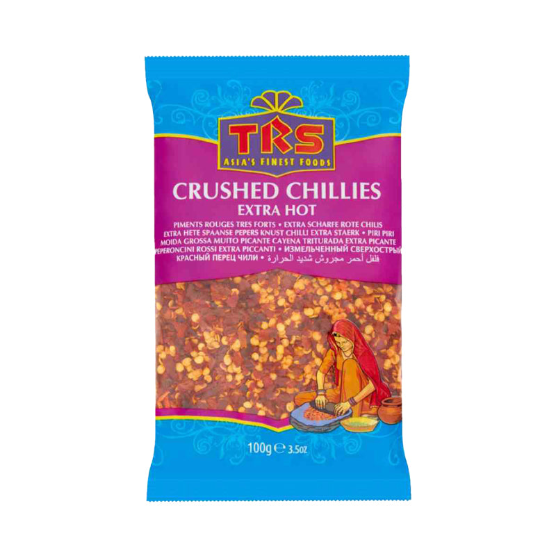 TRS Crushed Chillies (Chili Flakes) 100g x 15 Pack – Premium Quality Chilli