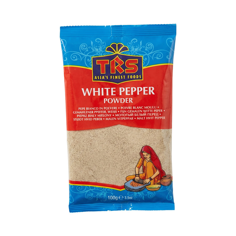 TRS Poivre Blanc en Poudre 100g x 20 Pack – Poivre Blanc Fin de Qualité Supérieure
