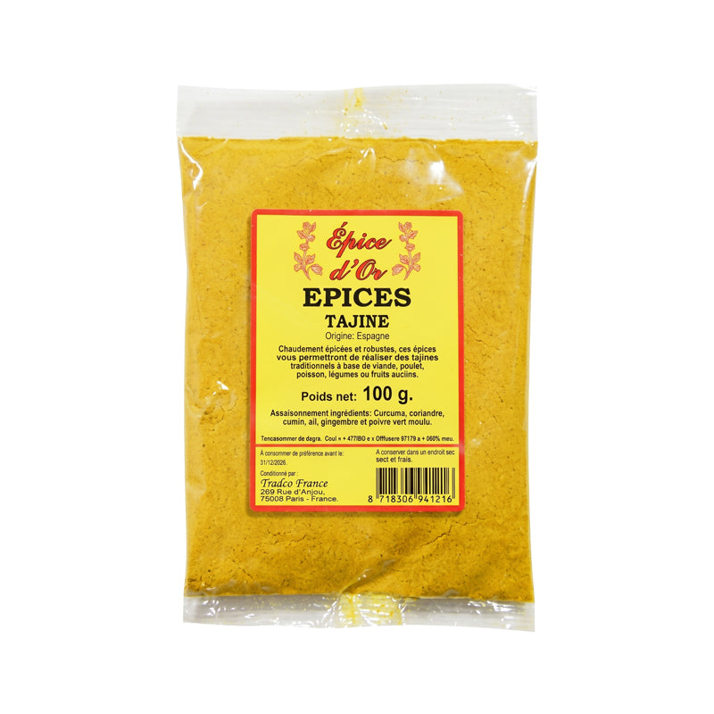Épices Tagine 100g – Mélange d'Épices Authentique pour Plats Traditionnels