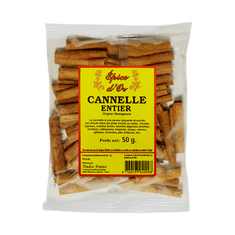 Epice d'Or Cannelle en Bâtons 50g – Bâtons de Cannelle Premium Authentique