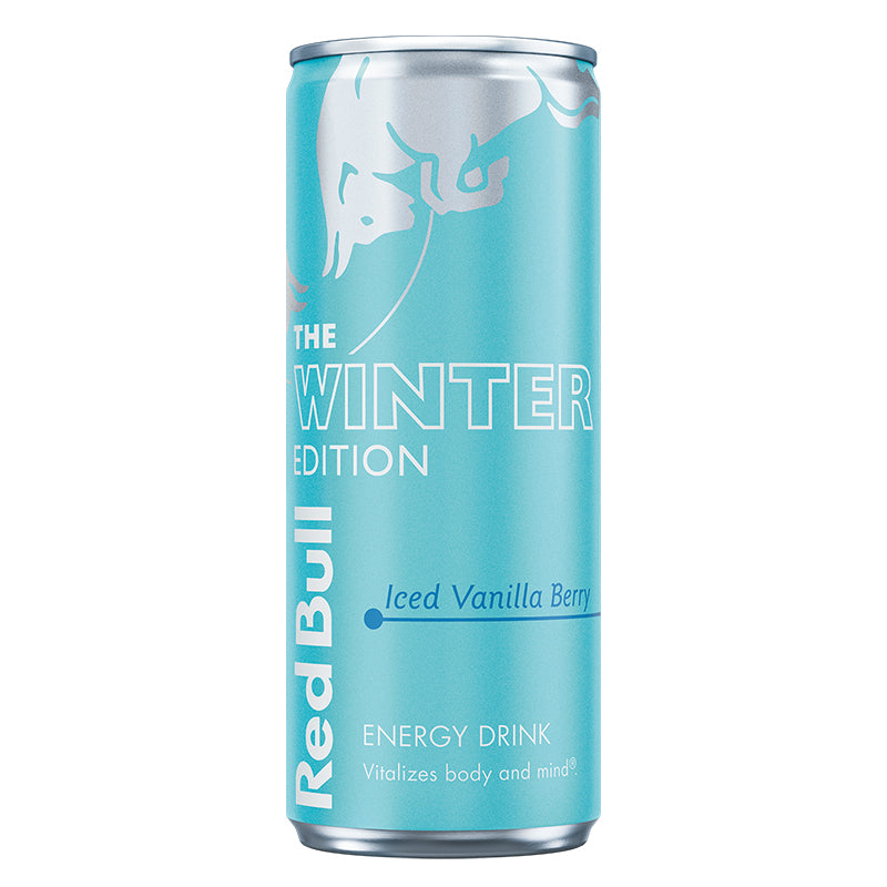 Red Bull Winter Edition Sugarfree Iced Vanilla Berry Energy Drink Pack de 24 x 25CL
