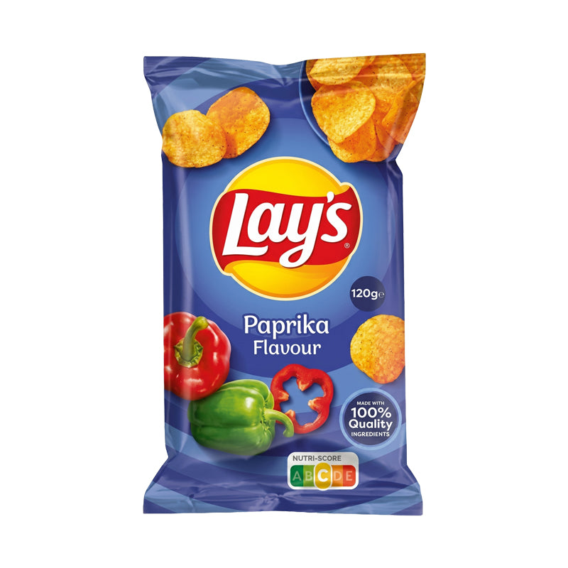 CHIPS LAYS PAPRIKA 135G X20 – Chips Saveur Paprika Épicé en Carton Grossiste Snack Apéritif