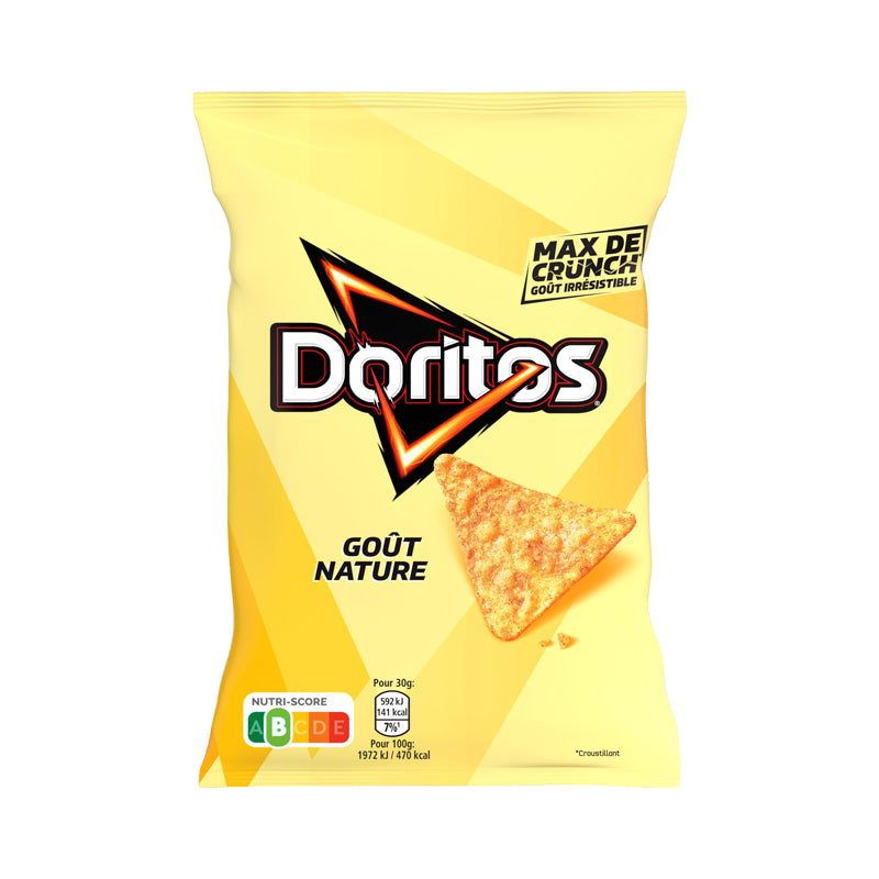 CHIPS DORITOS NATURE 160G X 10 – Chips Tortilla Nature en Carton Grossiste Snack Apéritif