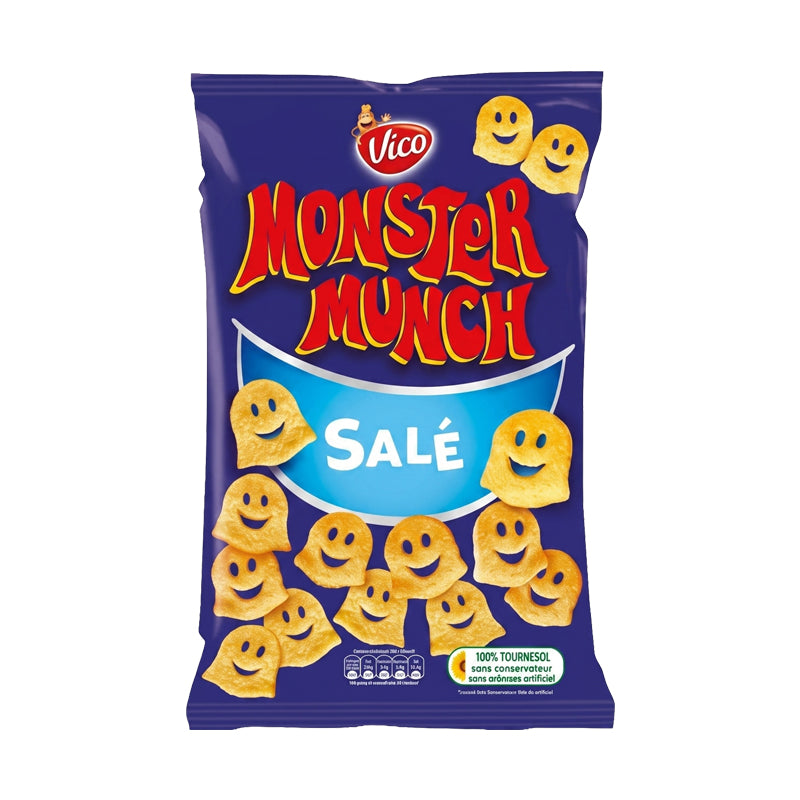 MONSTER MUNCH SALE 85GX10 – Snacks Croustillants Salés en Carton Grossiste Snack Apéritif