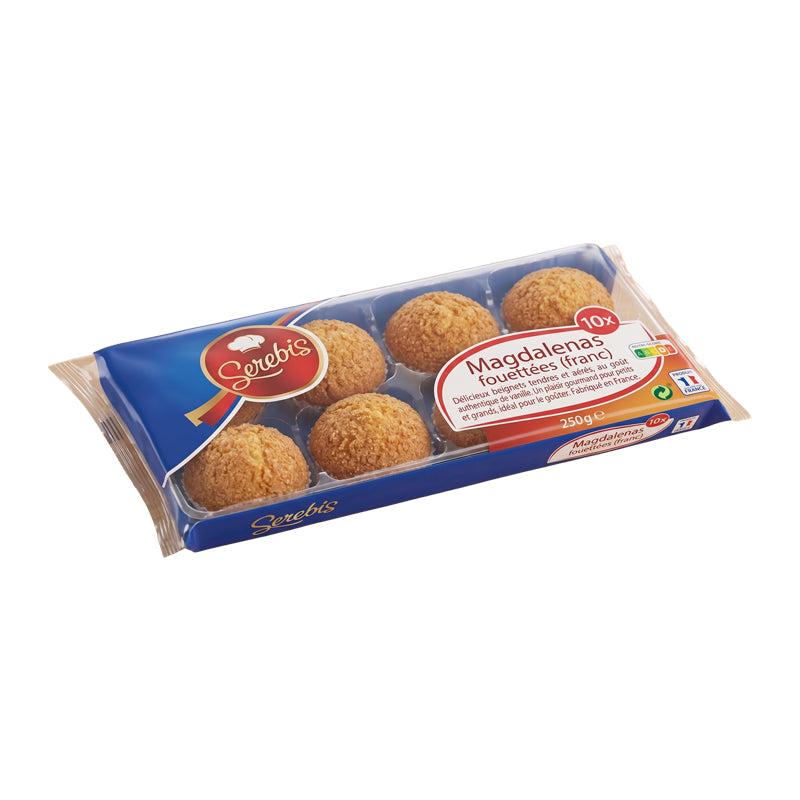 Magdalenas fourrées fraise x 8 carton 12 – Madeleines Fourrées à la Fraise en Carton Grossiste Viennoiseries