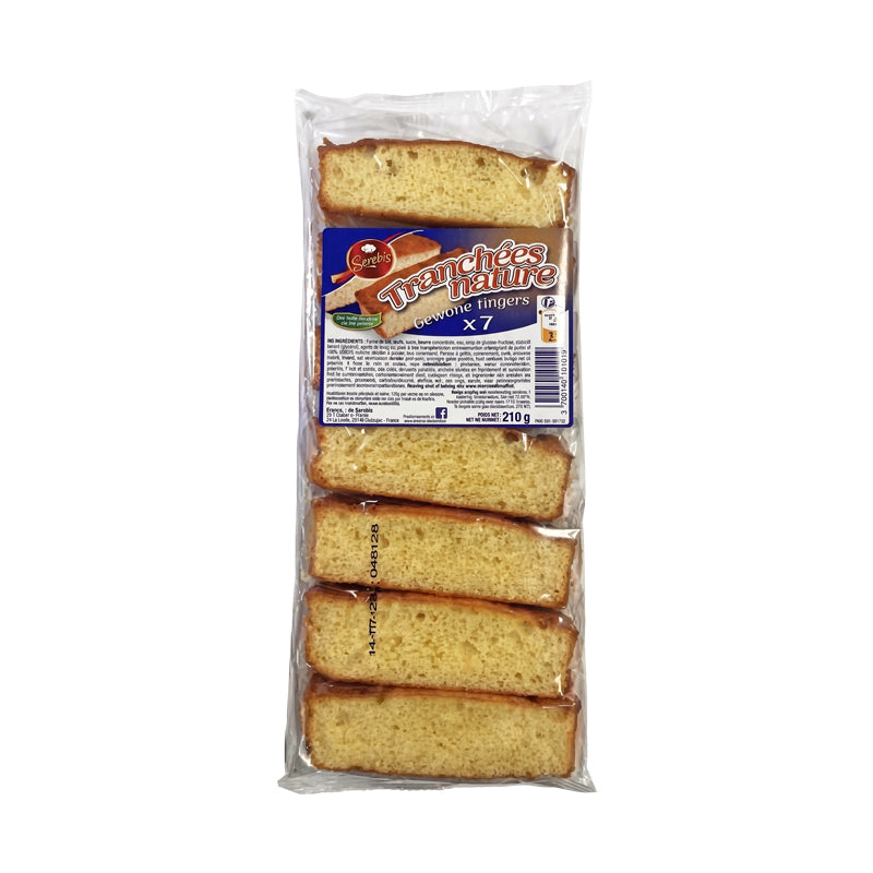 Tranchées Nature x7 carton 12 – Gâteaux Tranchés Nature en Carton Grossiste Pâtisserie