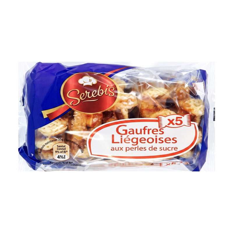 Gaufres Liègeoises 5 pièces carton 12 – Gaufres Liégeoises Authentiques en Carton Grossiste Biscuiterie