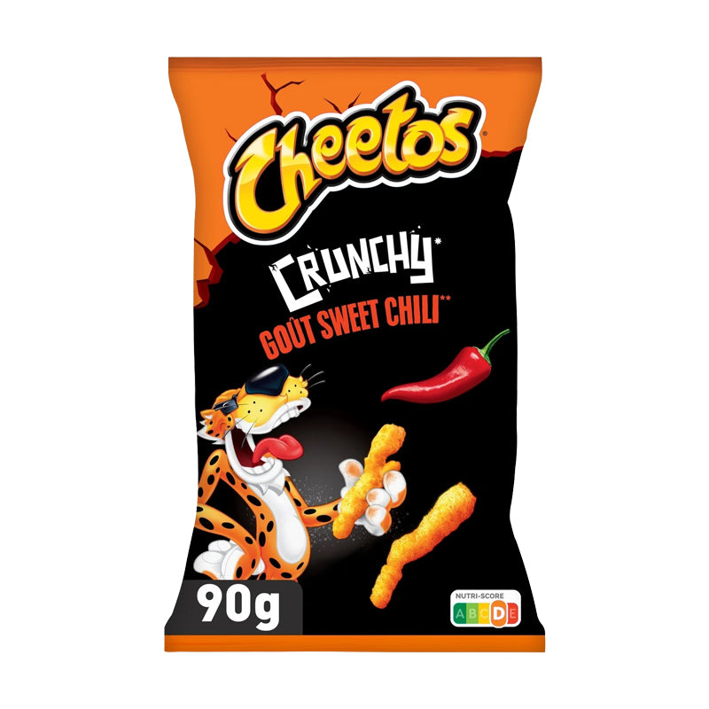 Chips Cheetos Crunchy Sweet Chili 90g × 15 15 x 90g – Chips Cheetos Crunchy Saveur Sweet Chili en Carton Grossiste Snack Apéritif