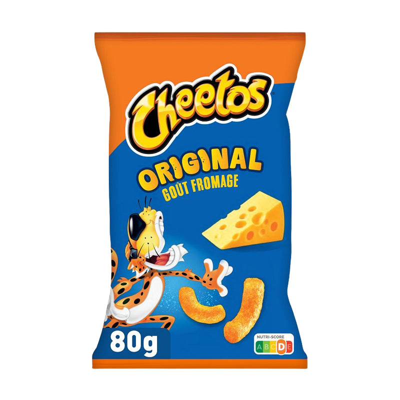 Chips Cheetos Original Fromage 80g × 12 12 x 80g – Chips Cheetos Original Saveur Fromage en Carton Grossiste Snack Apéritif