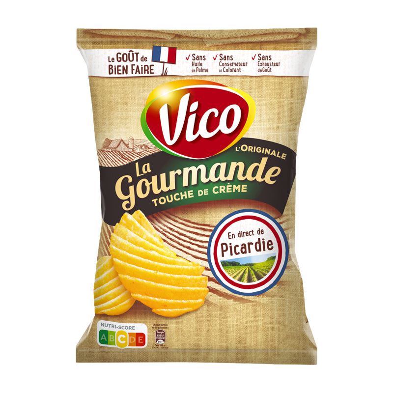 Vico Chips La Gourmande – Chips Gourmandes Classiques en Carton Grossiste Snack Apéritif