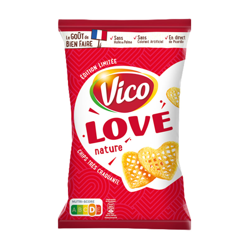 Vico Love – Chips Apéritives Gourmandes en Carton Grossiste Snack Apéritif