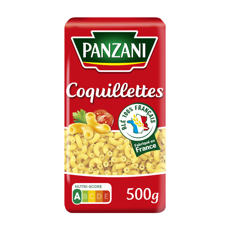 PANZANI Coquillette Pasta 500g x 12 | Authentic French Coquillette Pasta