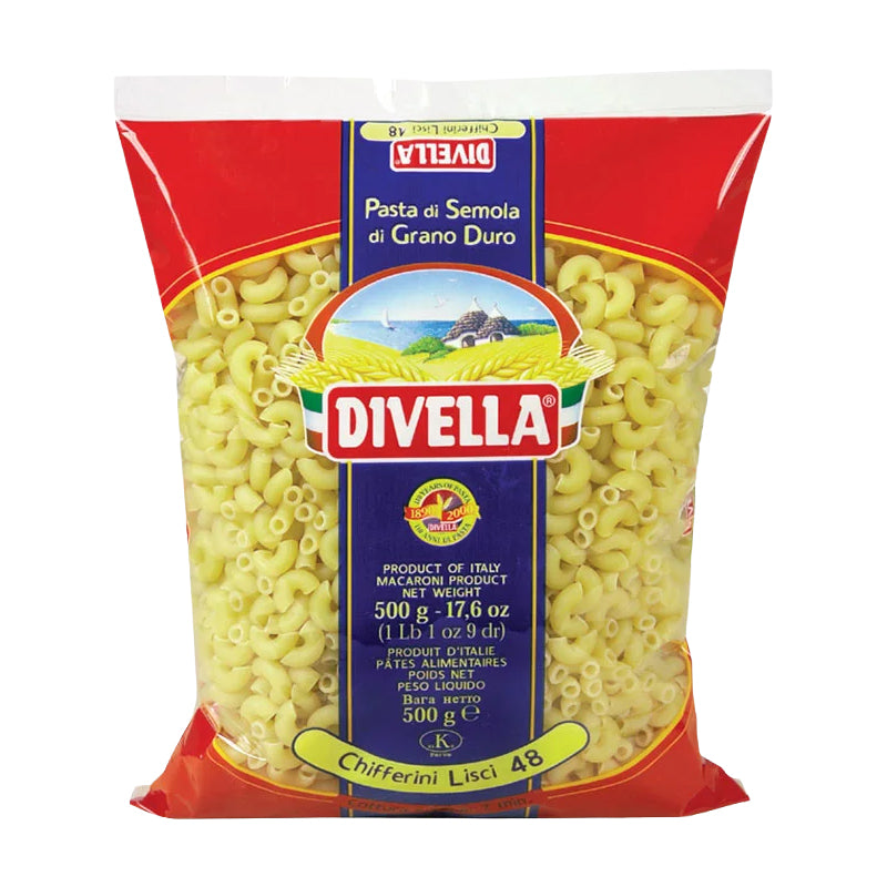 Chifferini Lisci Coquillettes Pasta 500g x 24 | Smooth Shell Pasta