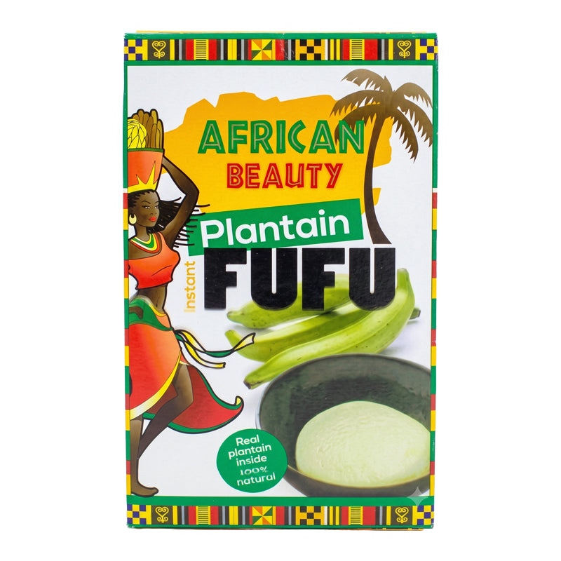 Fufu Plantain Vert African Beauty 680g x 24 (Lot de 24) – Farine de Fufu au Plantain Vert