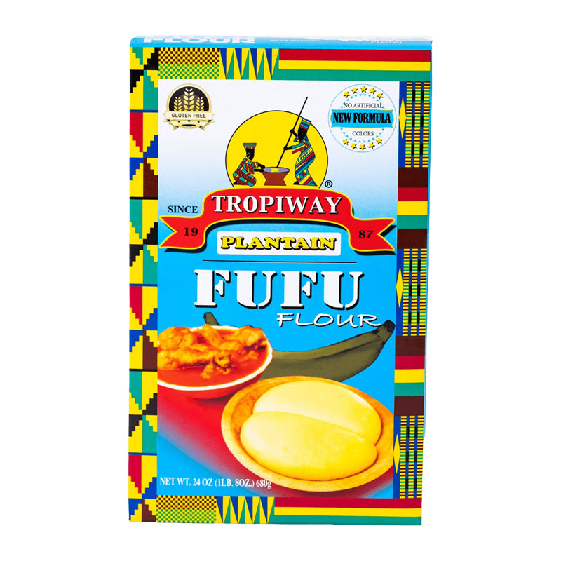 Fufu Plantain Tropiway 680g x 24 (Lot de 24) – Farine de Fufu au Plantain Authentique