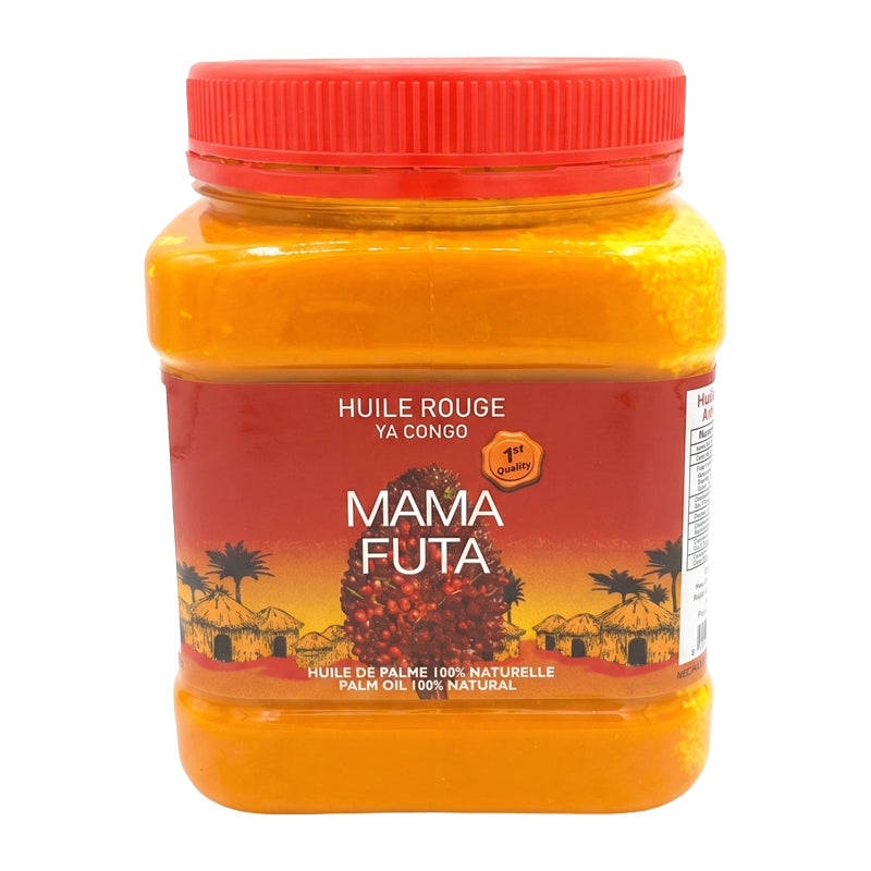 Huile de Palme Mama Futa 1L x 12 (Lot de 12) – Huile de Palme Rouge Premium