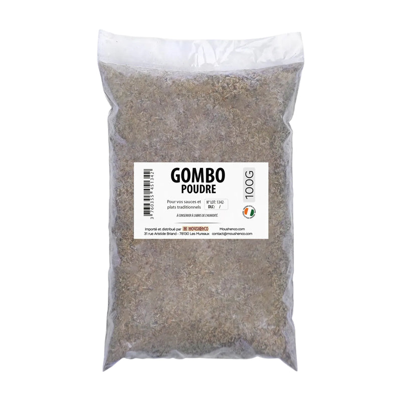 Gombo en Poudre 100g x 10 (Lot de 10) – Poudre de Gombo Naturelle