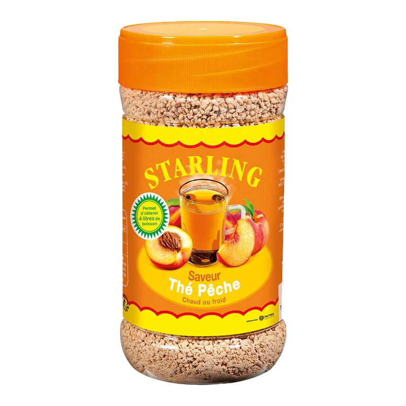 Starling Thé Pêche 400g x 12 (Lot de 12) – Thé Aromatisé à la Pêche