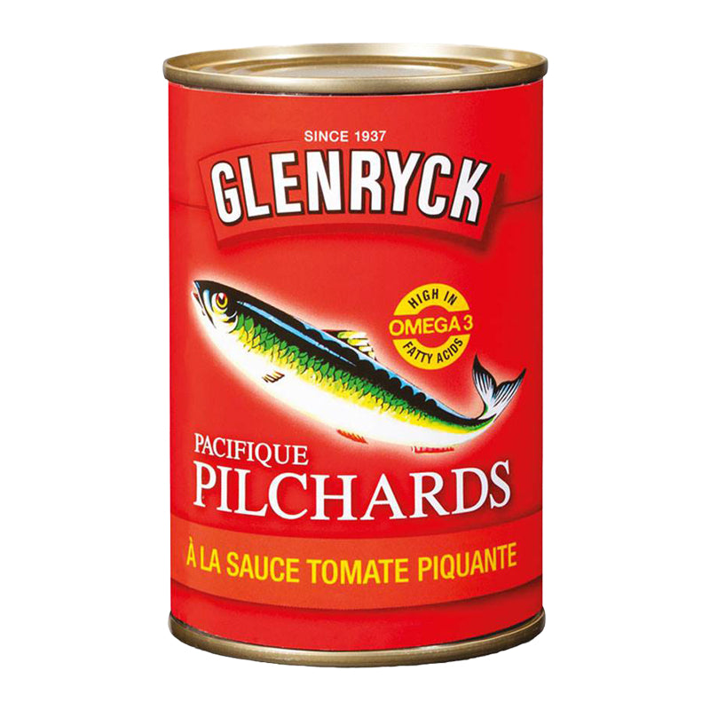 Pilchards Tomate Piquant Glenryck 400g – Sardines Épicées en Sauce Tomate