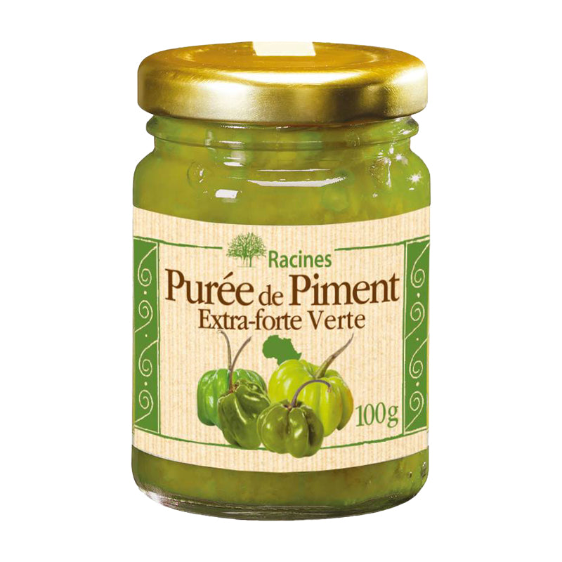 PUREE PIMENT VERT RACINES 100G – Purée de Piment Vert