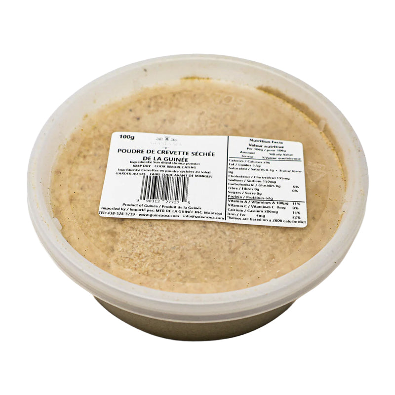 CREVETTES POUDRE FUMEES SECHEES PIROGUIER 100G – Poudre de Crevettes Fumées