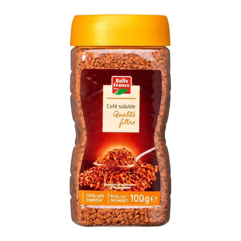 Café Soluble Qualité Filtre (Jaune) 100g x 6 – Saveur Café Filtre Riche et Aromatique