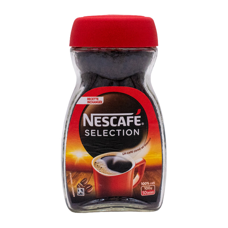 Nescafé Sélection 100g x 12 – Café Soluble Premium au Goût Riche