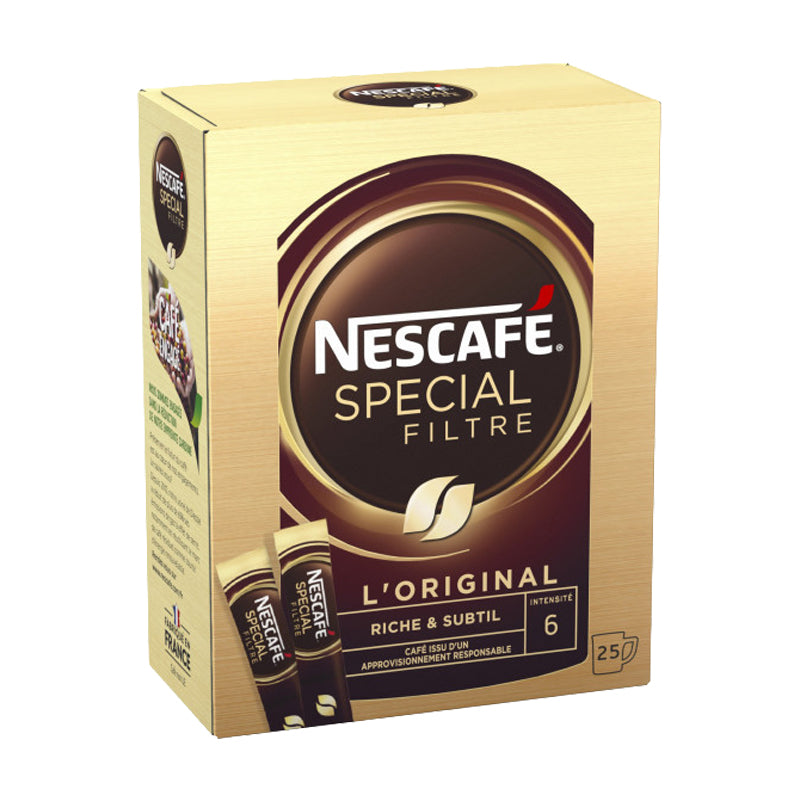Nescafé Stick (25 x 2g) x 12 – Café Instantané en Sticks Pratiques