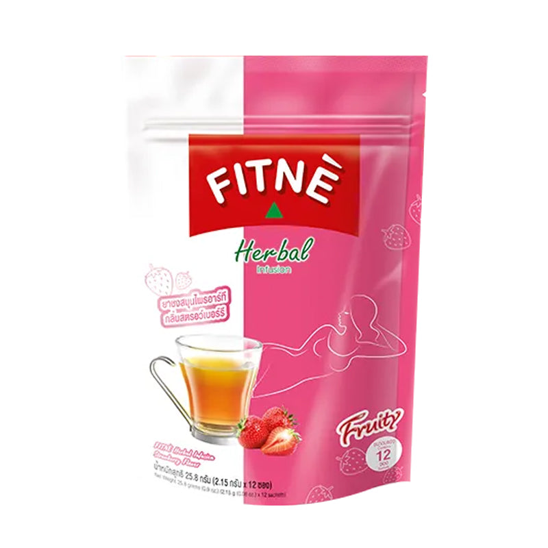 Thé Fitne Rosso Strawberry 6 x 40g – Infusion Fraise Détox et Gourmande
