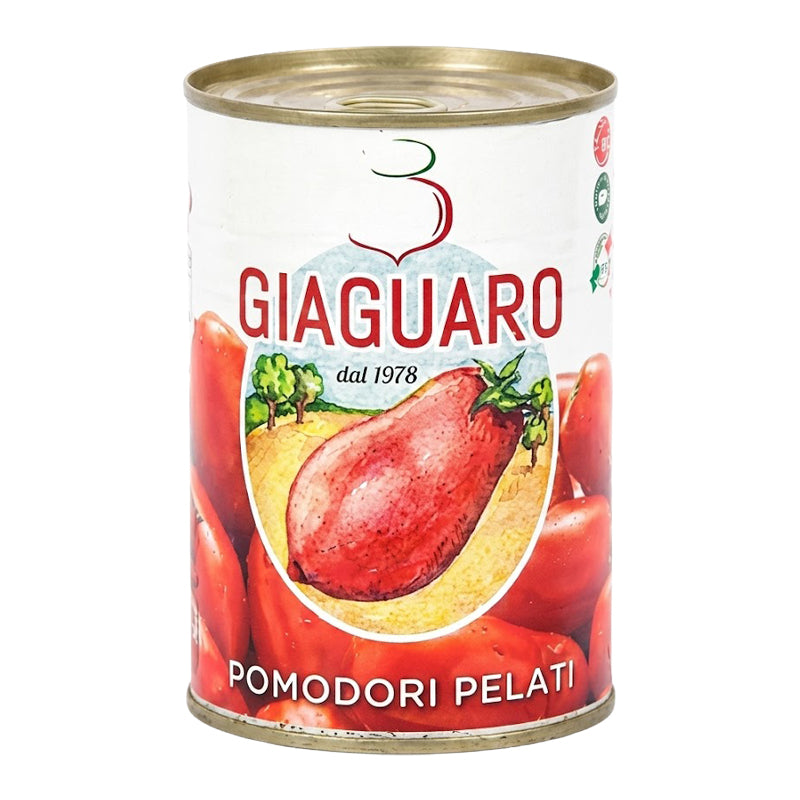 Tomates Pelées 400g x 24 Giaguaro – Tomates Entières Pelées de Qualité Supérieure