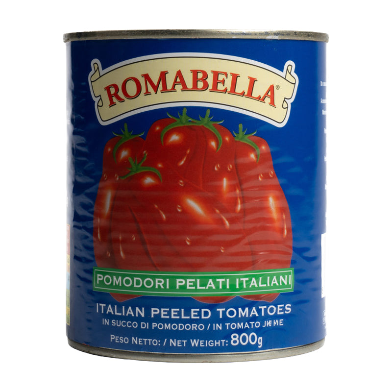 Tomates Pelées d’Italie 800g x 12 Romabella – Grand Format de Tomates Italiennes Pelées