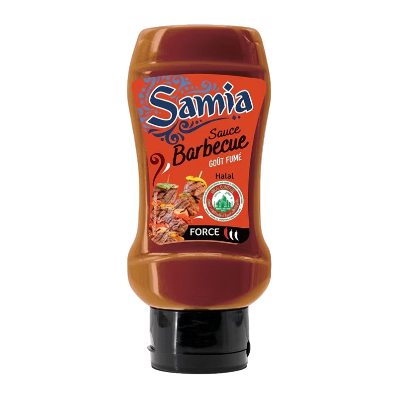 Sauce Barbecue Halal 350ml (Carton de 12) Samia – Saveur Fumée Idéale pour Viandes et Burgers