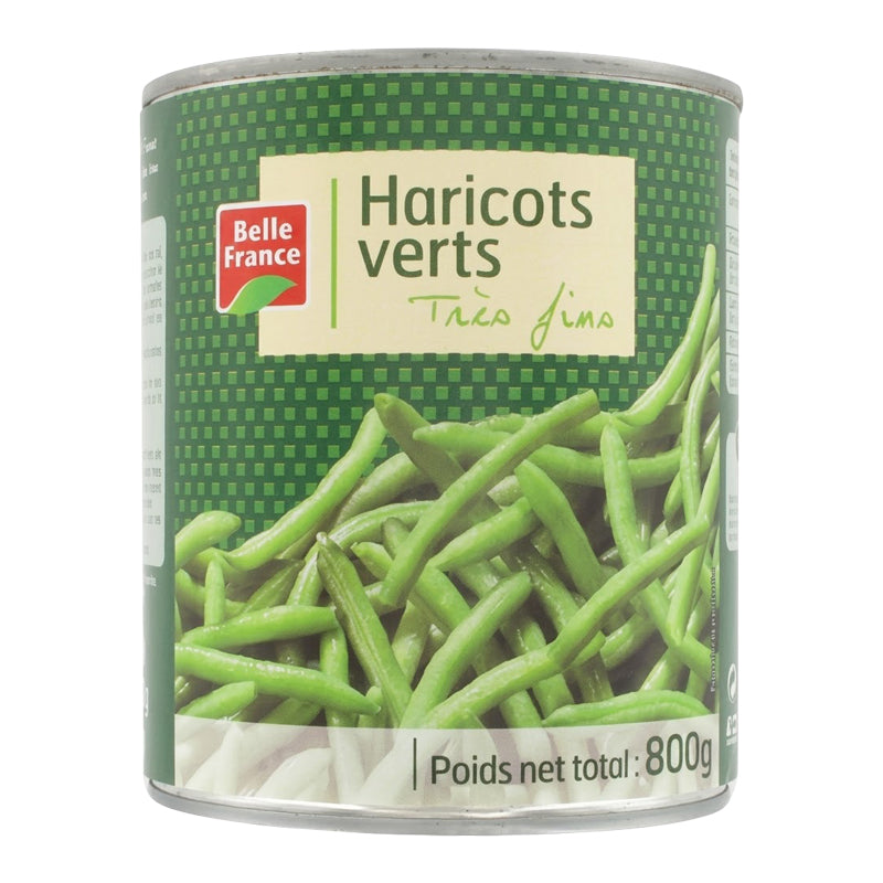Haricots Verts Extra Fins 800g (Carton de 12) – Format Familial de Haricots Verts Tendres