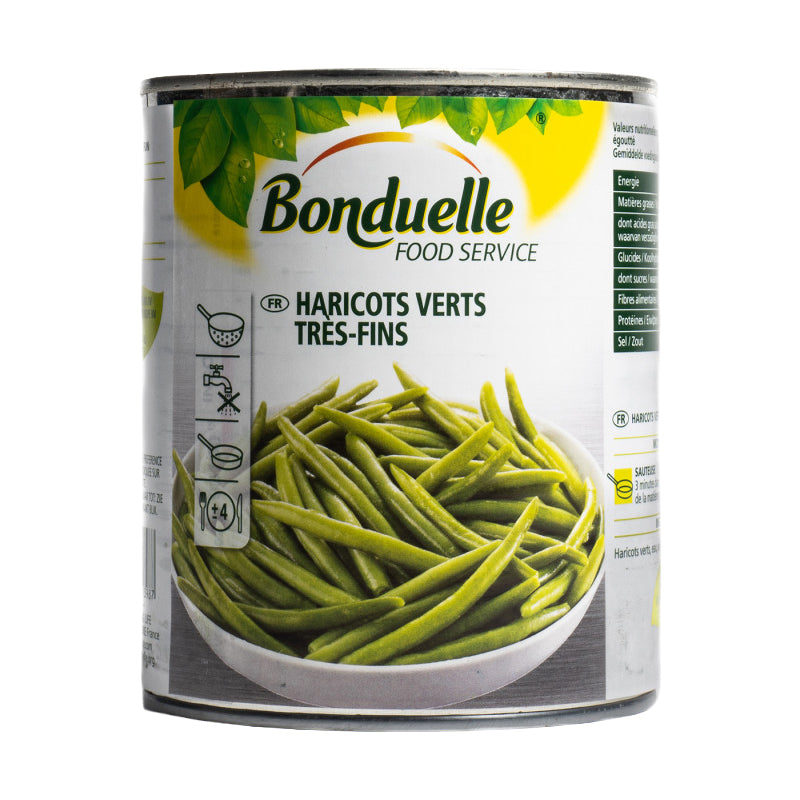 Haricots Verts Très Fins 800g x 12 – Légumes Délicats pour une Cuisine Équilibrée