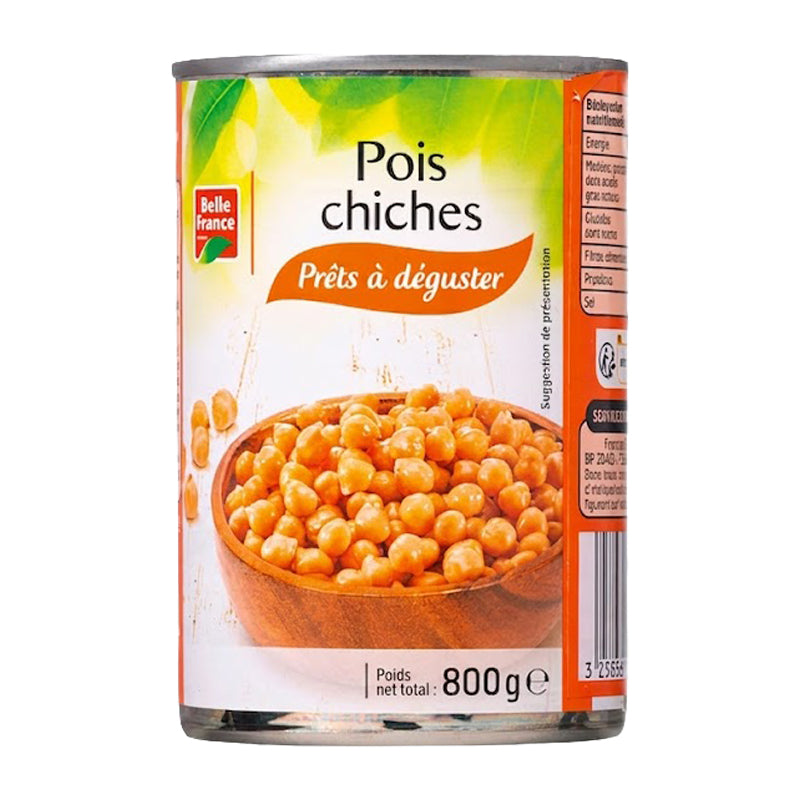 Pois Chiches 800g (Carton de 12) – Grand Format de Pois Chiches pour Toutes Vos Recettes