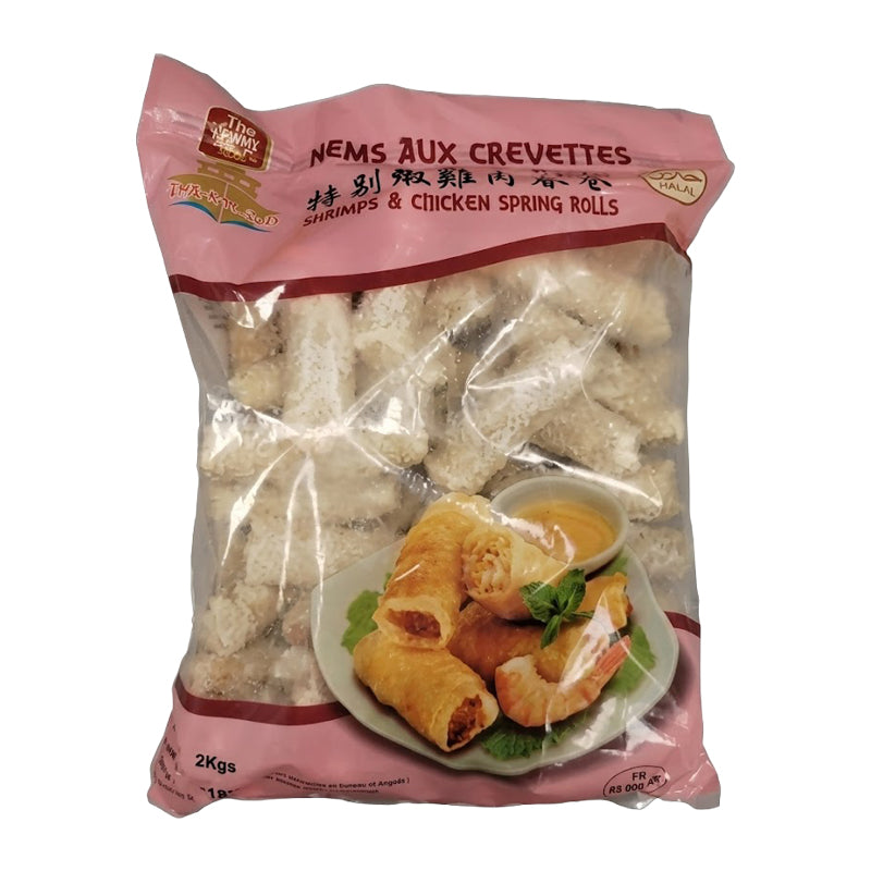Nems Poulet Crevette 50 pièces × 6 – Vrac Professionnel Surgelé