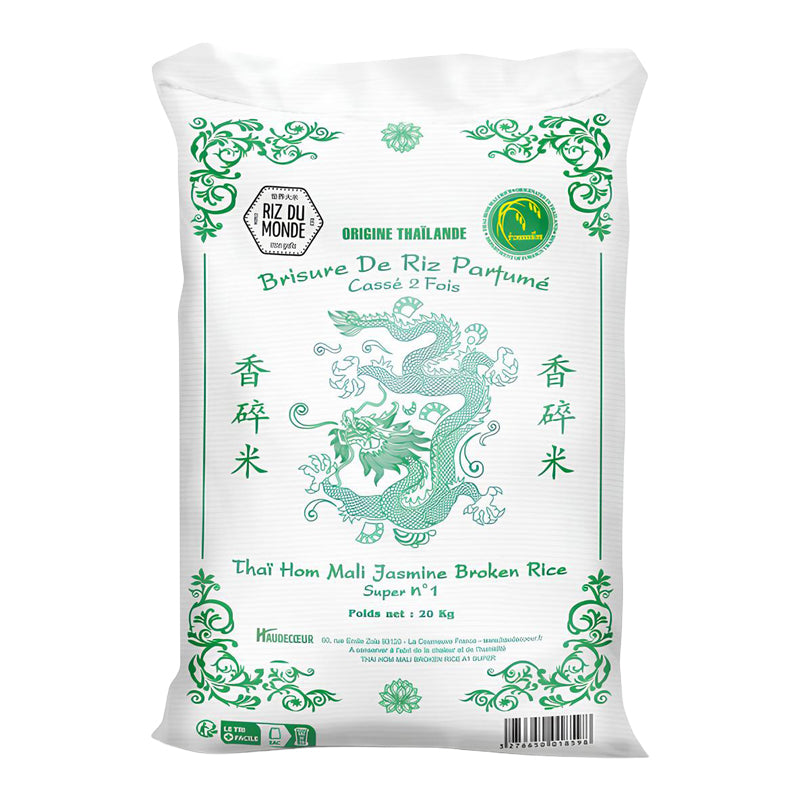 Brisure de Riz Cassé 2 Fois 20 kg | Riz de Thaïlande
