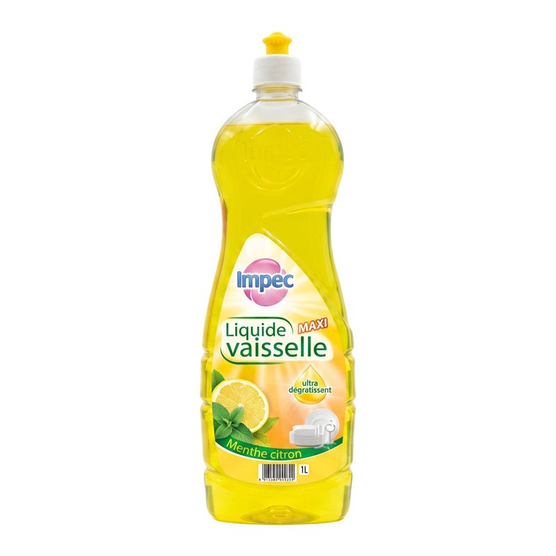 Liquide Vaisselle Parfum Citron 1 L x12 | Détergent Vaisselle