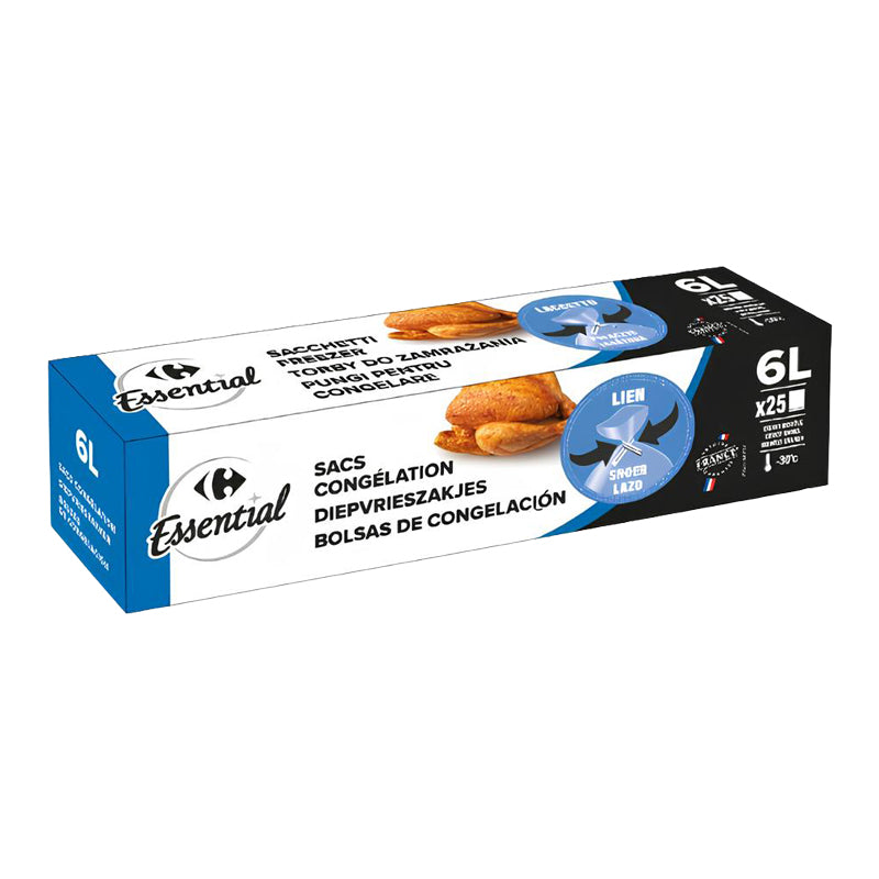 Sac Congélation 6 L 25 Sachets 30x45 cm x24 | Sachets Congélation