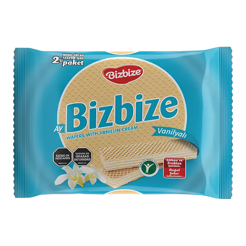 BIZBIZE Gaufrette Vanille 340g – Gaufrettes Fourrées Saveur Vanille