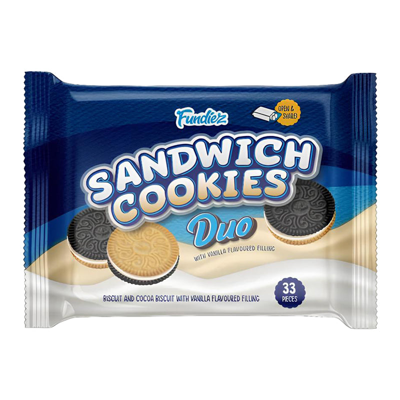 FUNDIEZ Sandwich Cookies 20 x 250g – Carton de 20 | Biscuits Sandwich