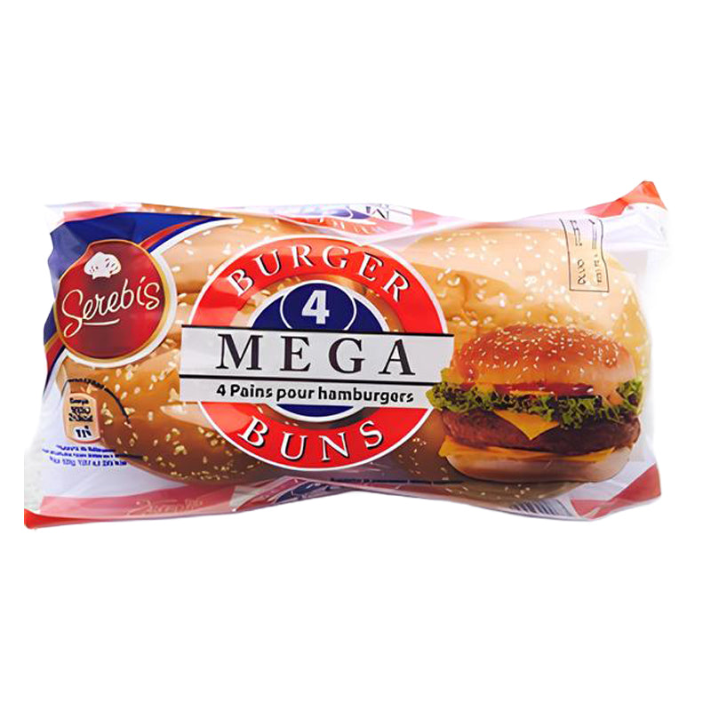 Hamburger x4 (CT7) SEREBIS – Carton de 7 | Pack de 4 Hamburgers Surgelés