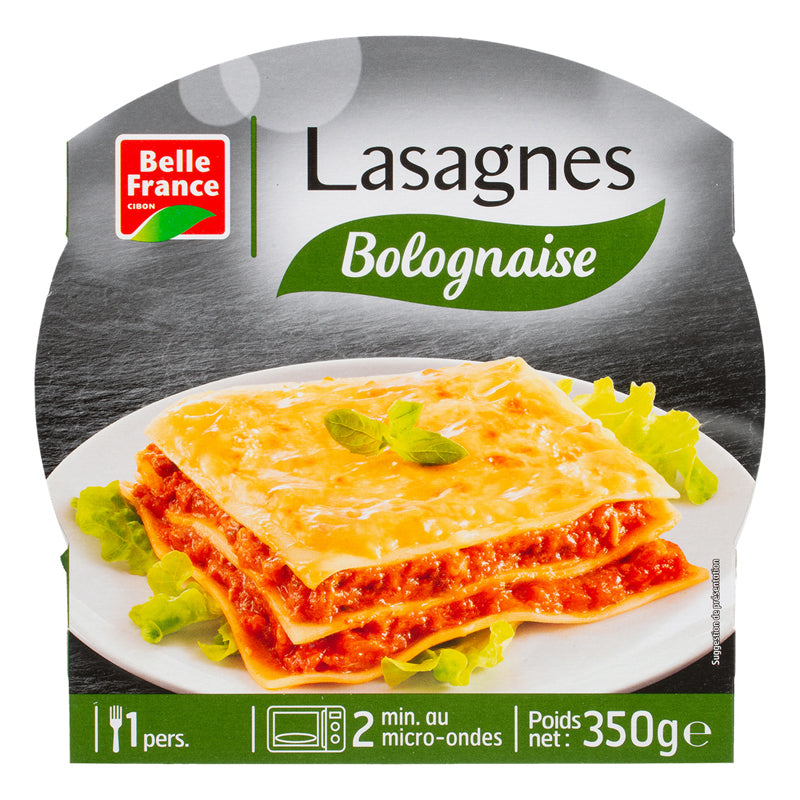 Lasagnes Bolognaise 350g (CT7) BF – Carton de 7 | Plat Cuisiné Surgelé