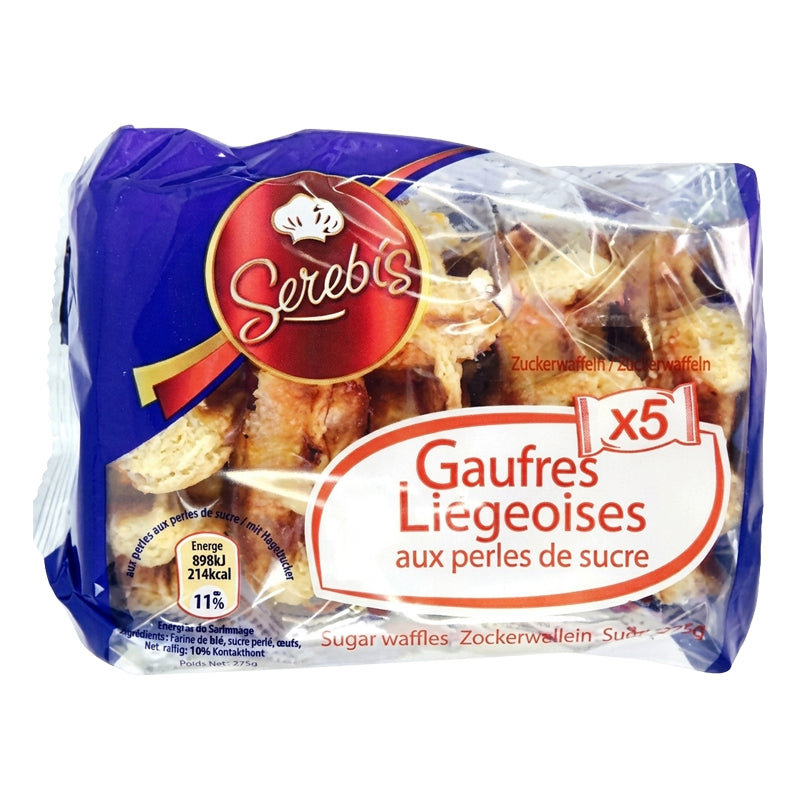 Gaufres Liégeoises Sucrées x5 275g (CT14) – Carton de 14 | Gaufres Liégeoises