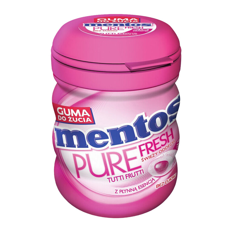 MENTOS Tutti Frutti 60g x 6 – Pack de 6 | Chewing-Gums
