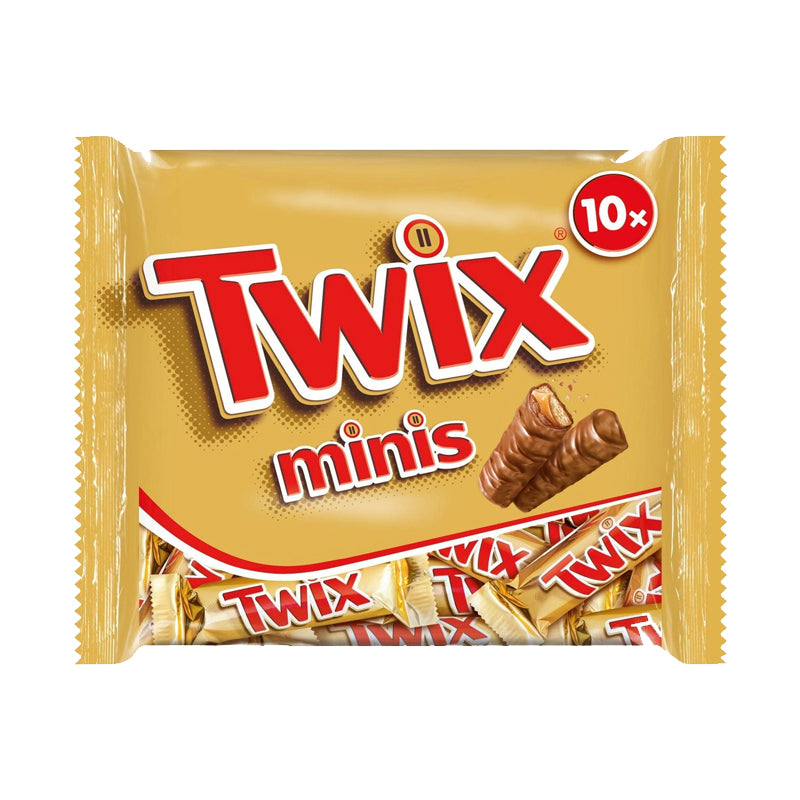 Mini TWIX 227g (C24) – Carton de 24 | Barres Chocolatées