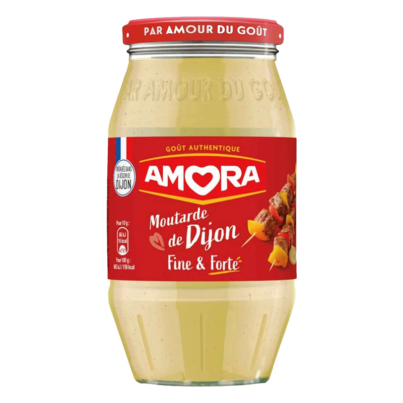 AMORA Moutarde 425g x 12 – Carton de 12 | Sauce Moutarde